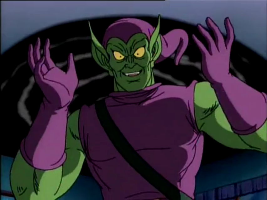 spiderman green goblin cartoon