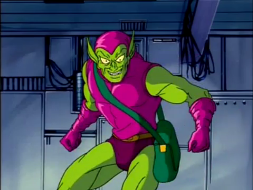 spiderman green goblin cartoon