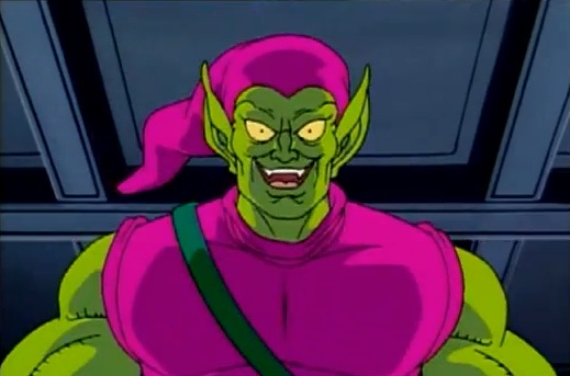 green goblin face animated