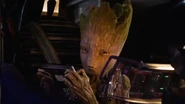 Groot voiced by Vin Deasel with motion capture provided by Terry Notary