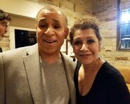 John Semper Jr. with Marina Sirtis. Marina Sirtis is best known for playing Deanna Troi in Star Trek: The Next Generation.