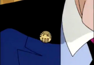 J. Jonah Jameson wearing the pin on his jackets lapel