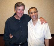 John Semper Jr. with actor, Nicholas Hammond. Hammond played Spider-Man in the live-action series, The Amazing Spider-Man which ran from 1977 to 1979