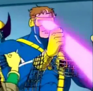 Cyclops using the visor