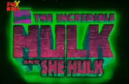The Incredible Hulk and She-Hulk (Season two title card)
