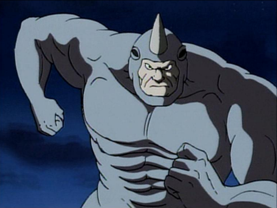 spider man rhino cartoon