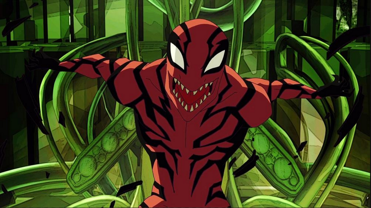 Marvel ultimate spider man. Великий человек паук Карнаж. Паук Карнаж Ultimate Spider man. Совершенный человек паук Карнаж. Великий человек паук Карназ.