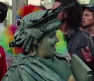Aidy Bryant as Statue of Liberty Lady