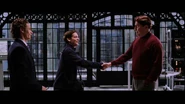 Otto Octavius meeting Peter Parker for the first time