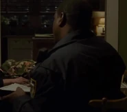 Ty Upshaw as Police Officer with Sketch