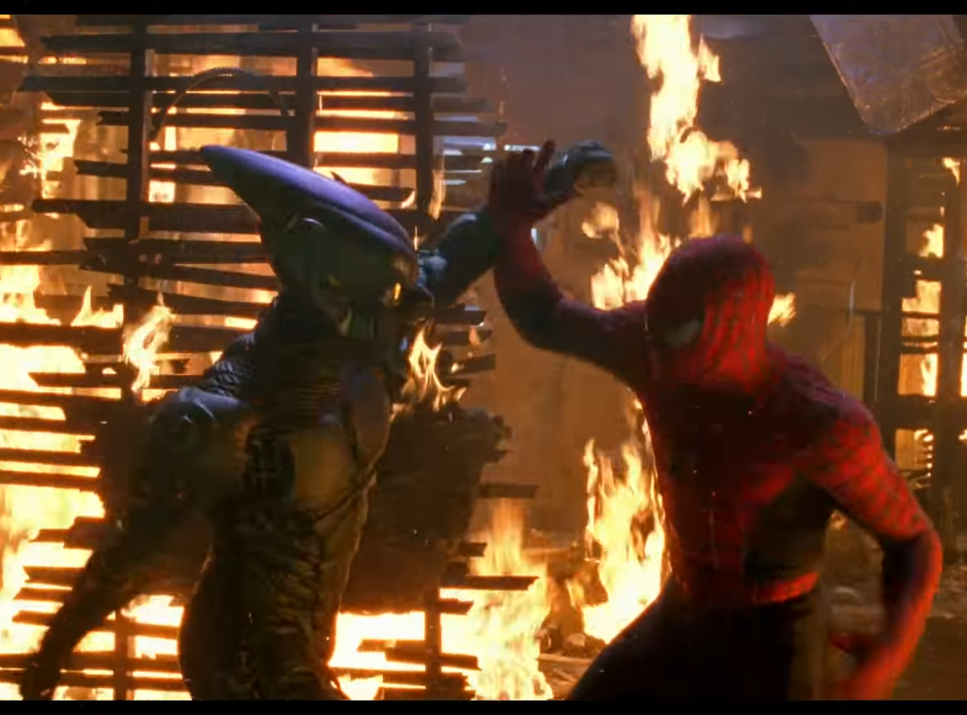 green goblin vs spider man