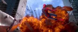 Rhino fighting Spider-Man