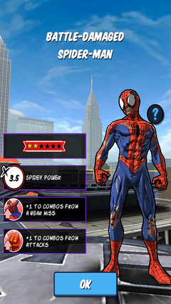 Battle-Damaged Spider-Man | Spider-Man Unlimited (mobile game) Wiki | Fandom