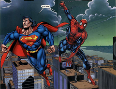 Spider-Man junto a Superman