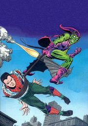 Spider-Man unmasked by the Green Goblin