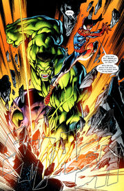 Peter (Earth-1610) vs the Hulk (Earth-1610)