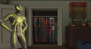 The green "Big Time" costume in Amazing Spider-Man 2 (2014 video game)