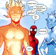 Peter with Iceman & Nova