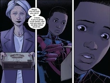 May le entrega a Miles los Lanza-Redes de Peter