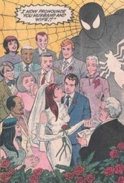 Mary Jane gets married to Peter.