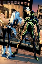 The green version of the Stealth Suit, worn by Peter Parker