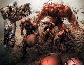 Carnage controlando a los Vengadores 