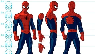 Final character design for 2012's Ultimate Spider-Man TV series