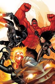 Venom, Red Hulk, X-23 and Ghost Rider.