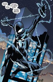 Peter Parker (Earth-616) with Venom (Klyntar) (Earth-616) from Amazing Spider-Man Vol 1 800 0001