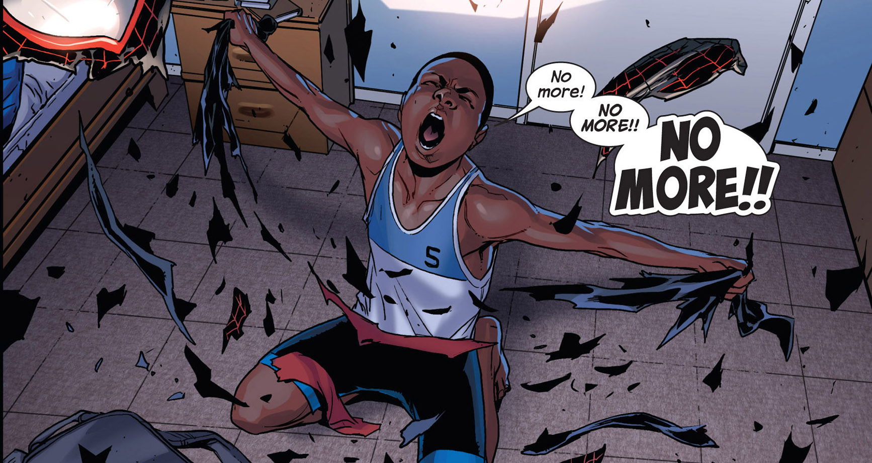 Once again Peter just can't catch a break (Miles Morales: Spider