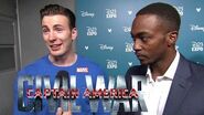 Captain America Civil War D23 Expo Interview - Chris Evans & Anthony Mackie (HD) Marvel 2016