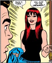Mary Jane's face is shown for the first time, and her famous catchphrase.