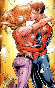 Peter & Kitty Kissing