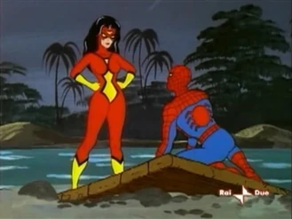 Spider-Man in Spider-Woman (1979 TV series) with the Classic Costume