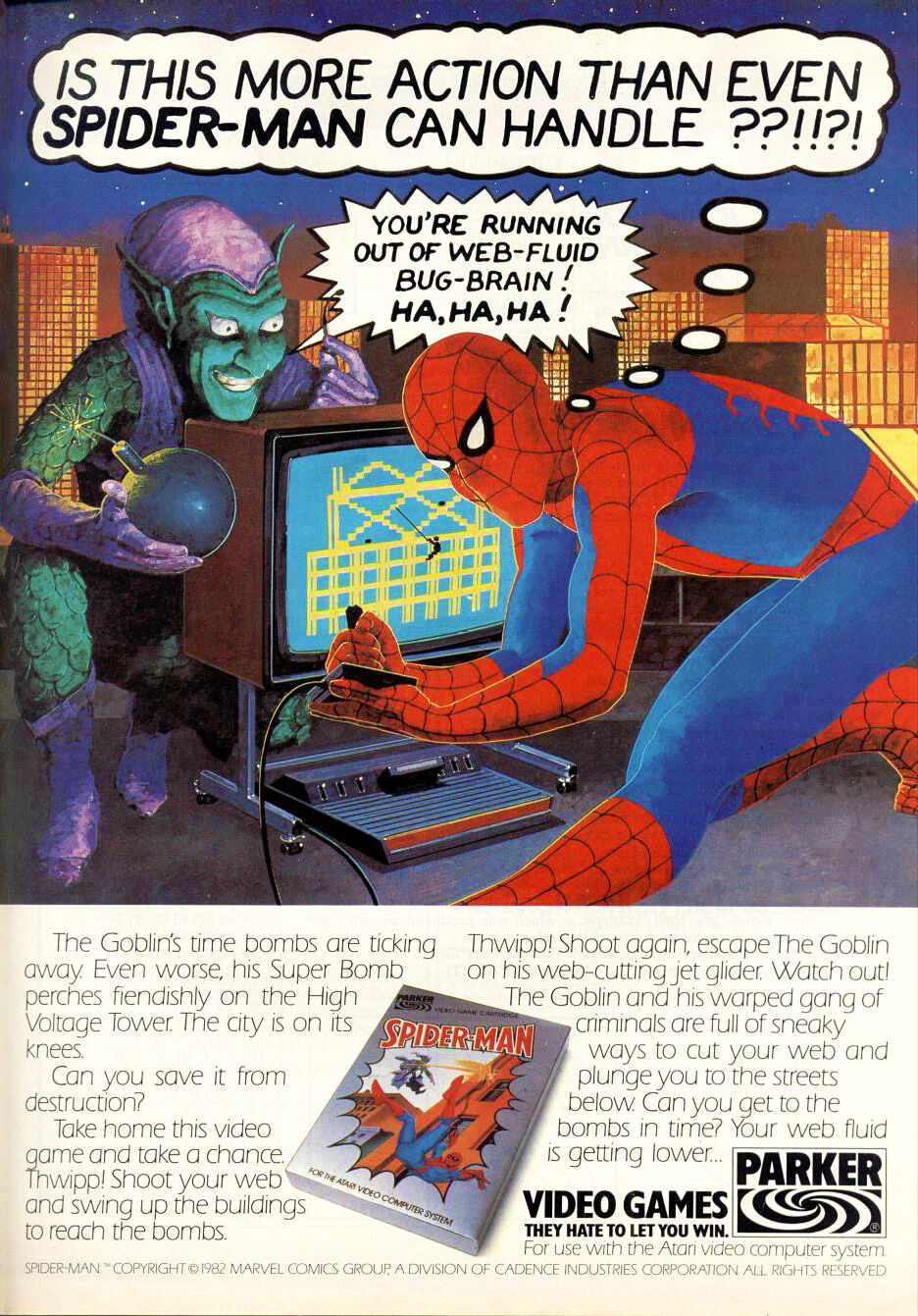 Spider-Man, Atari Jogos online