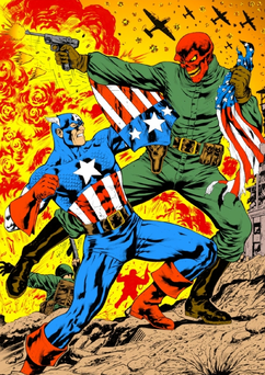 Captain america vs red skull