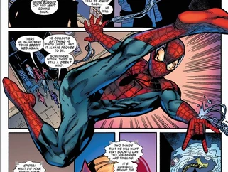 Peter Parker of Earth-TRN340 has a different classic costume