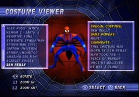 Sensational Spider-Man Costume in 2001's Spider-Man 2: Enter Electro