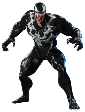 Spider man deals venom suit