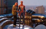 Spider-Man and Miles Morales from MSM screen