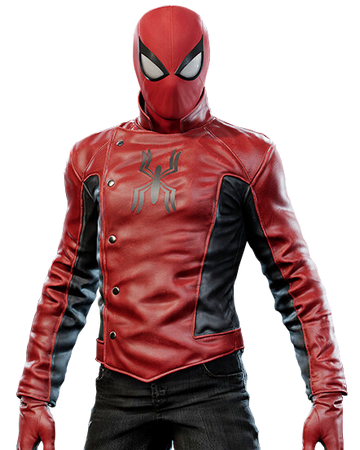 Spider man ps4 leather jacket suit clearance