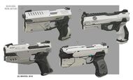 Silver Sable's pistol from MSM concept art