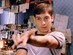 Peter practising his webs