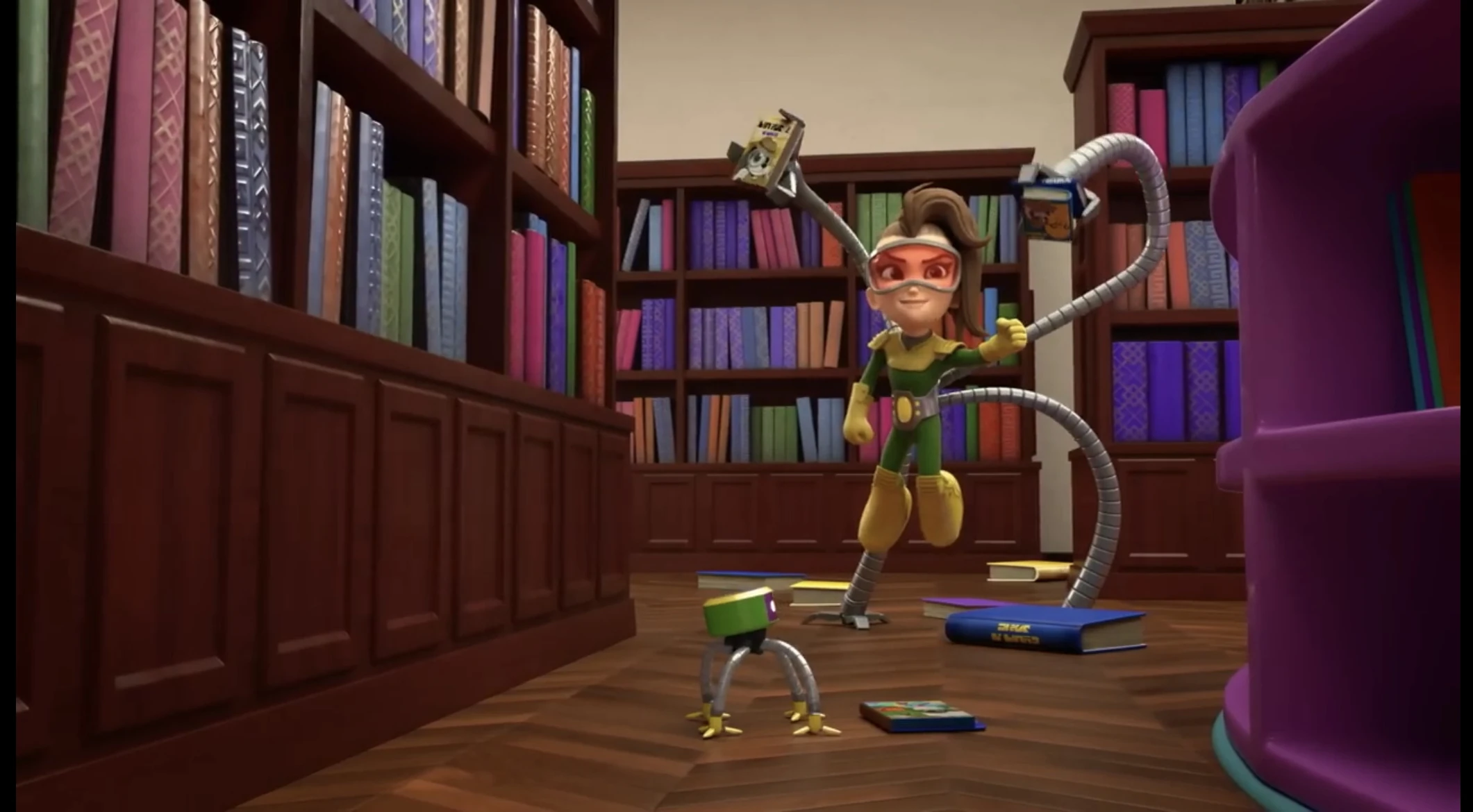 The Case of the Burgling Book Bandit | Spidey And His Amazing