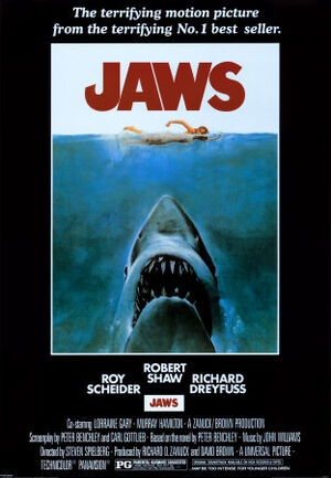 locandina LO SQUALO jaws steven spielberg dreyfuss shaw scheider B77