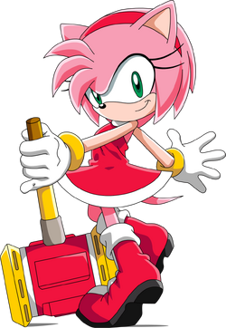 Amy Rose (Sonic X) falling down vector by HomerSimpson1983 on