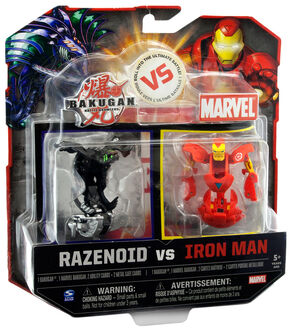 BakuganMarvel RazenoidVsIronMan pkg