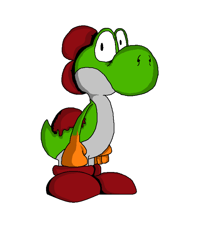 Pixilart - yoshi and yoshi egg (green and red) by Anonymous