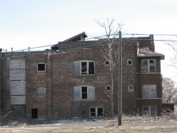 Abandoned apartment house