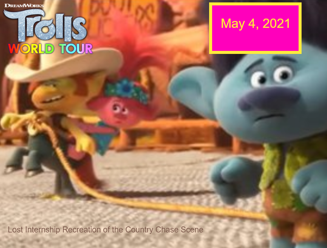 Trolls World Tour Lost Internship Recreation of the Country Chase Scene Spinpasta Wiki Fandom